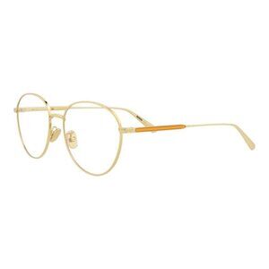 Dior Womens Round/Oval Gold Gold Transparent Fashion Designer Eyewear